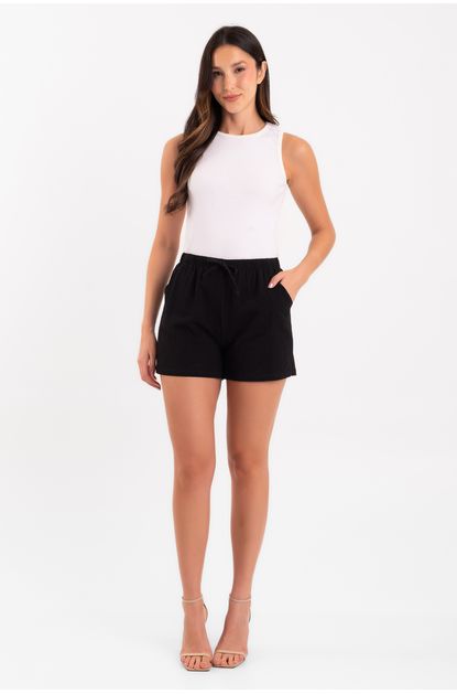 Short de Linho preto -25-